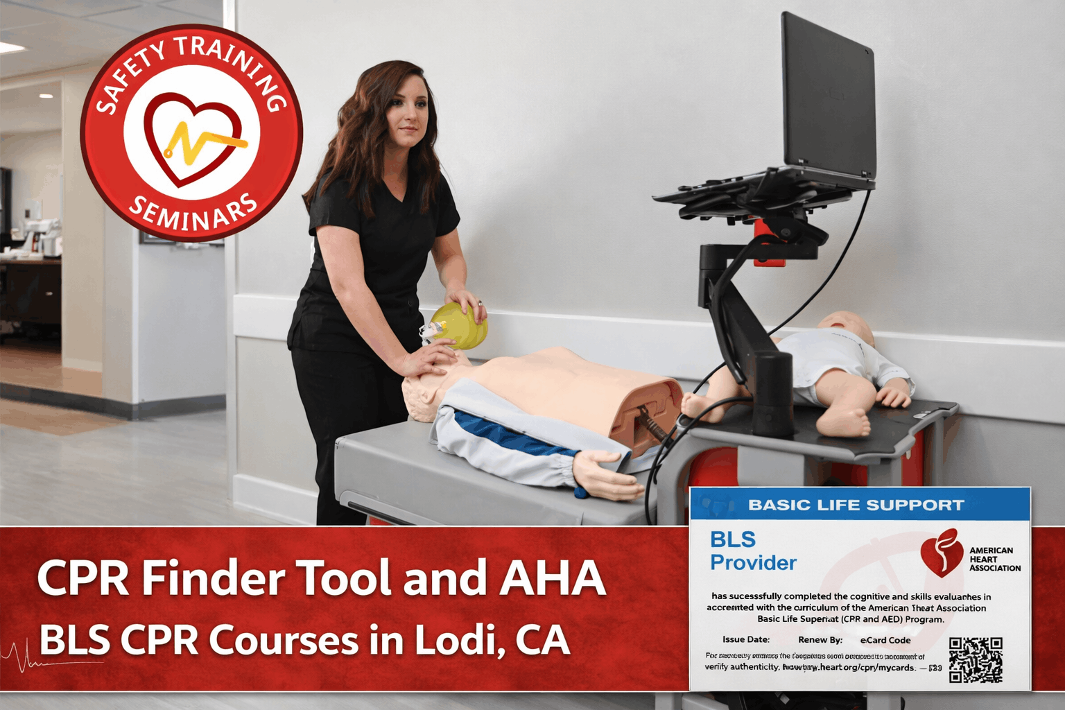 CPR Finder Tool and AHA BLS CPR Courses in Lodi, CA